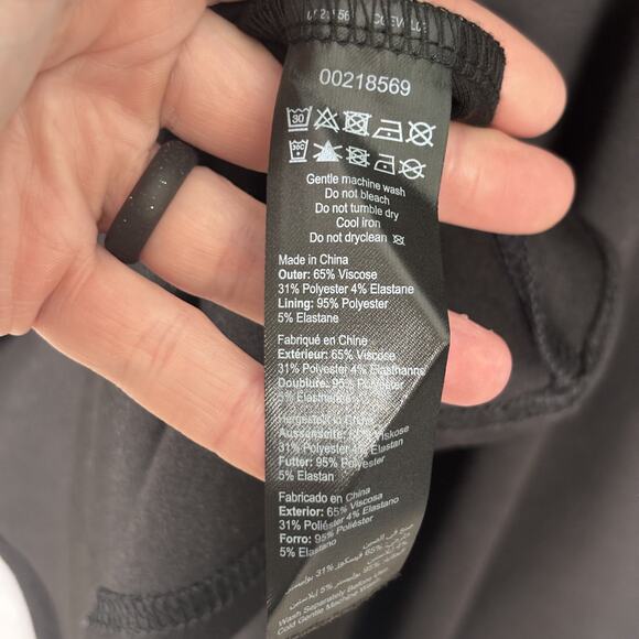 90s City Chic Dress 18 Crepe Stretch Flowy Skater Twee Cute Girl Minimal Quiet - Picture 11 of 12